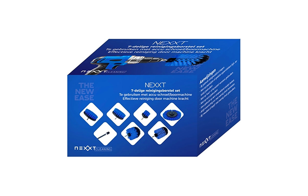Nexxt 7-delige borstelset voor boormachines