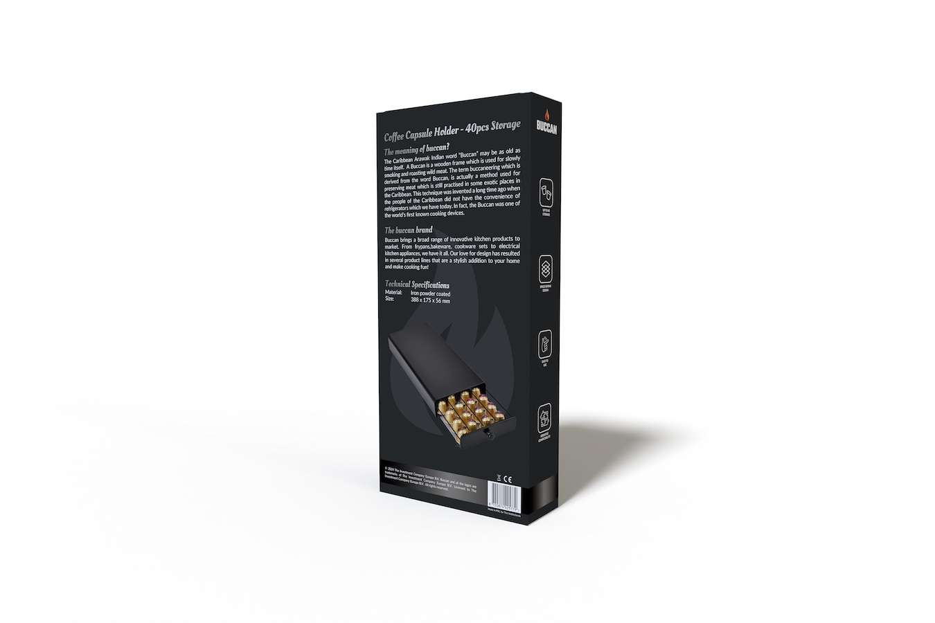 Opberglade voor 40 koffiecups