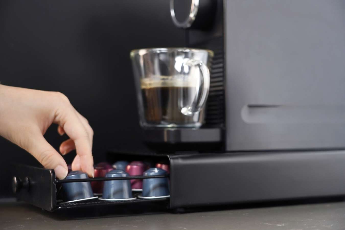 Opberglade voor 40 koffiecups