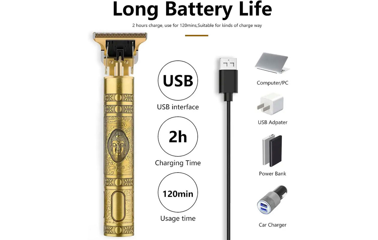 Buddha Haartrimmer inclusief opzetstukken