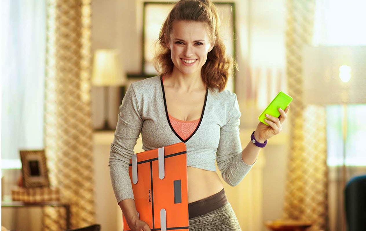 Hyundai Home - Smart digitale personenweegschaal - H Edition - Oranje