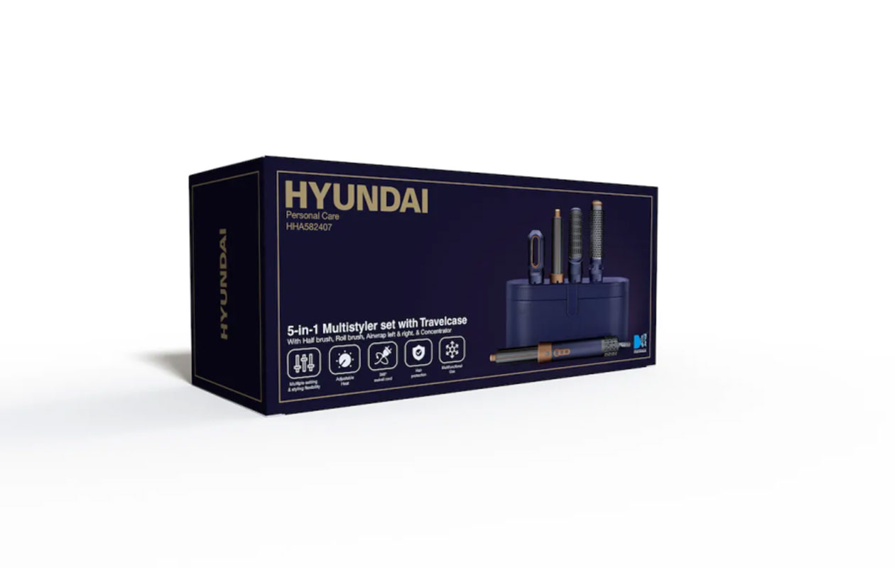 Hyundai Electronics - Elektrische multi styler - 5 in 1 functies - Met opbergdoos