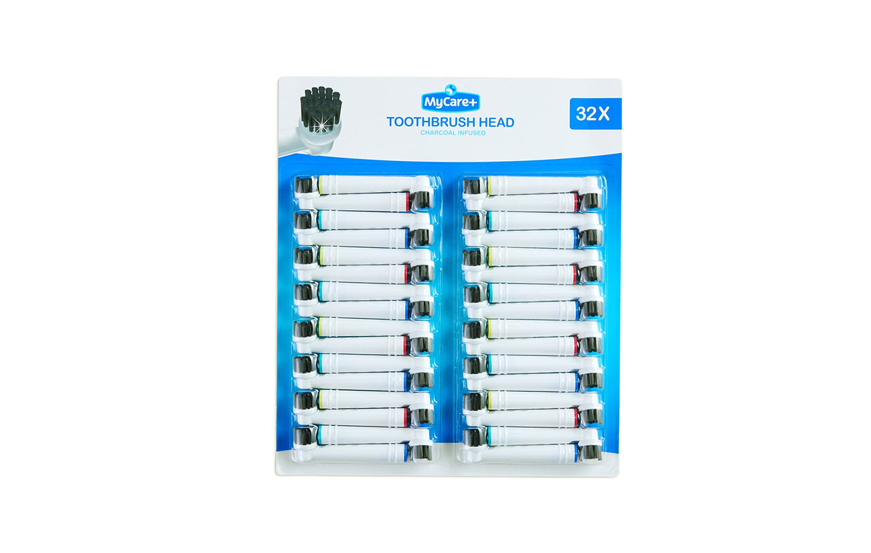 Brossettes OralB Charcoal - 32 pièces