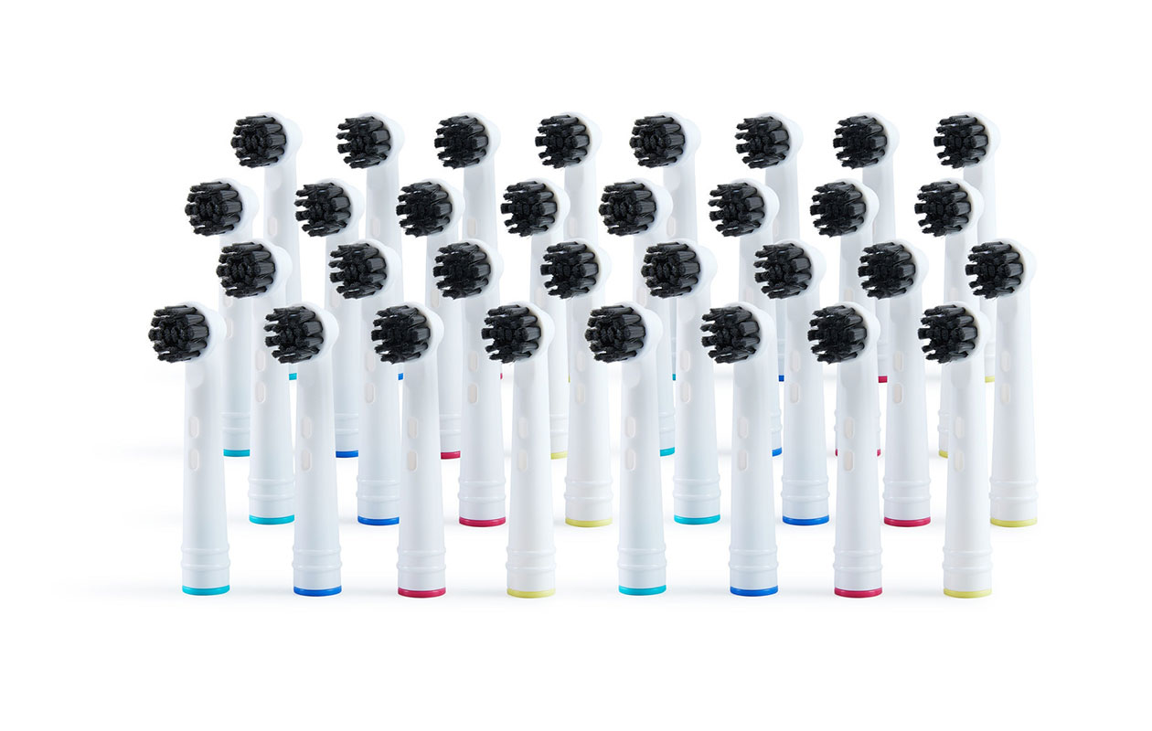 Brossettes OralB Charcoal - 32 pièces