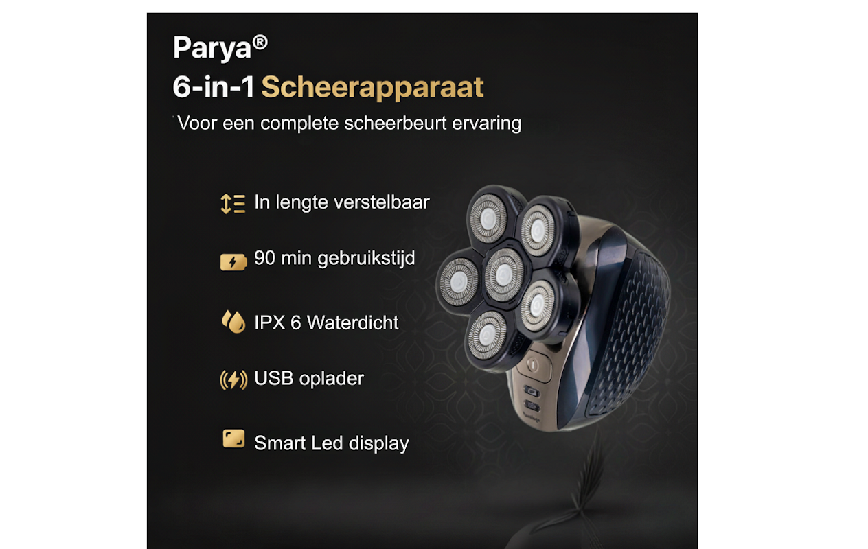 Parya Parya 8-in-1 Scheerapparaat met korting | VakantieVeilingen
