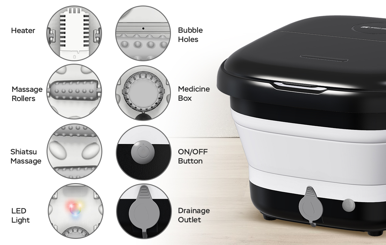 SportTronic massage voetbad