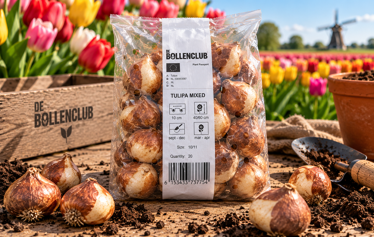20x Bulbes de tulipes mélangées – Fraîchement arrivés du producteur ! 