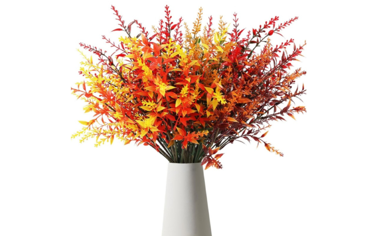 8 bundels kunstbloemen - balkon herfstboeket - weerbestendig