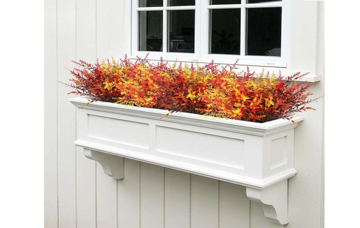 8 bundels kunstbloemen - balkon herfstboeket - weerbestendig