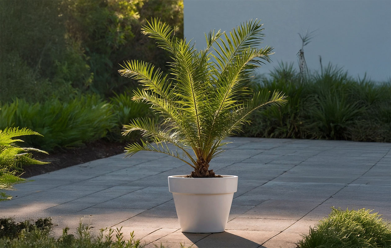 Set van 2 Canarische Dadelpalmen (50 - 60 cm)