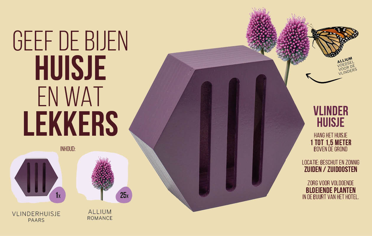 Bon d’achat pour une maison à abeilles ou à papillons de Bulbious