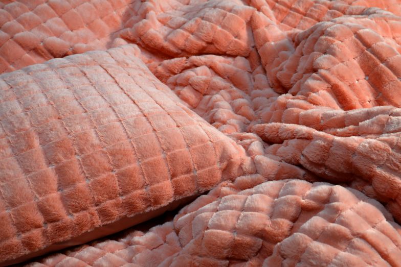 QCS 140x220 + 1*60x70cm Square teddy terra