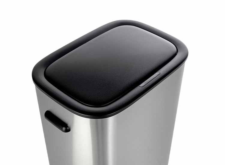 QLT Prullenbak met sensor 55l (RVS)