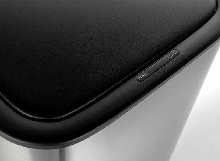 QLT Prullenbak met sensor 55l (RVS)