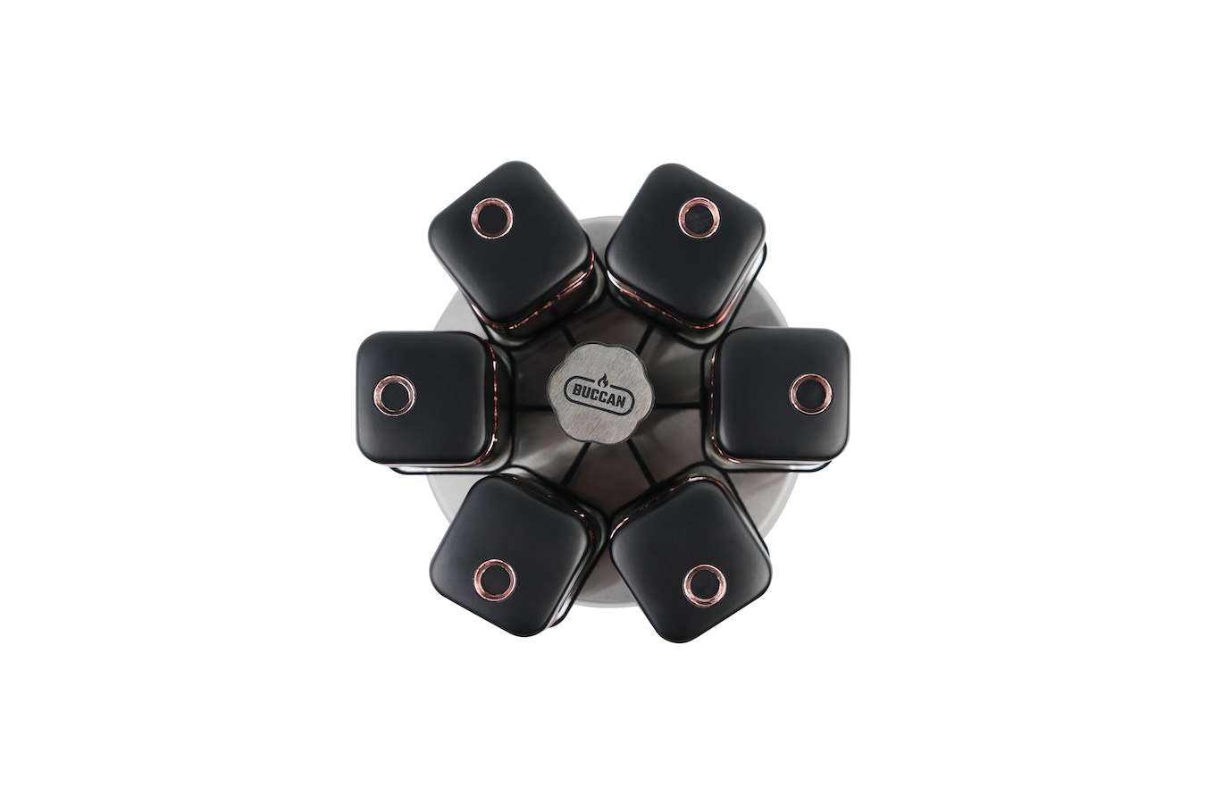 Roterend kruidenrek met 6 potjes van Buccan