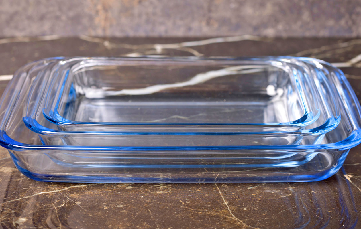 Set van 3 ovenschalen