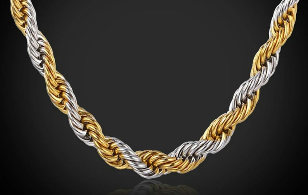 HYKS Goud/Zilveren RVS Ketting