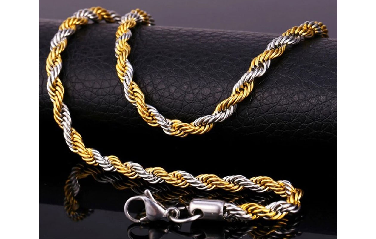 HYKS Goud/Zilveren RVS Ketting