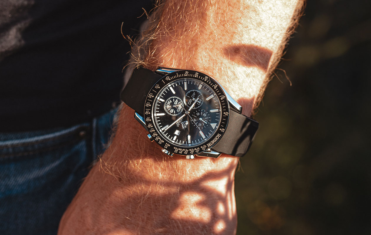 Hodler Luzern herenhorloge - zwart