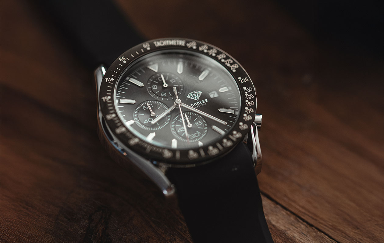 Hodler Luzern herenhorloge - zwart