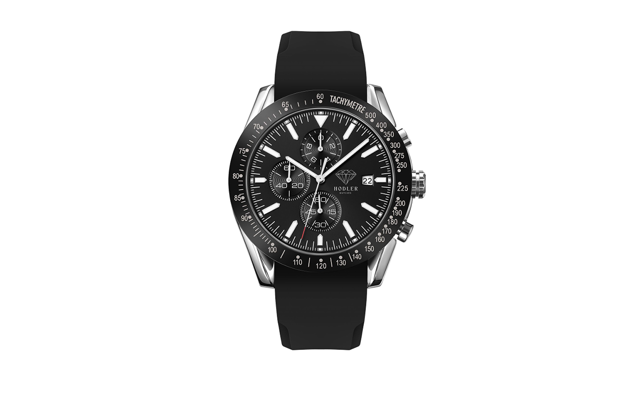 Hodler Luzern herenhorloge - zwart