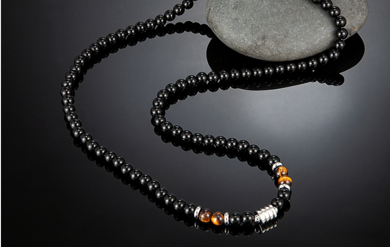 HYKS Ketting met Tijgeroog Steen