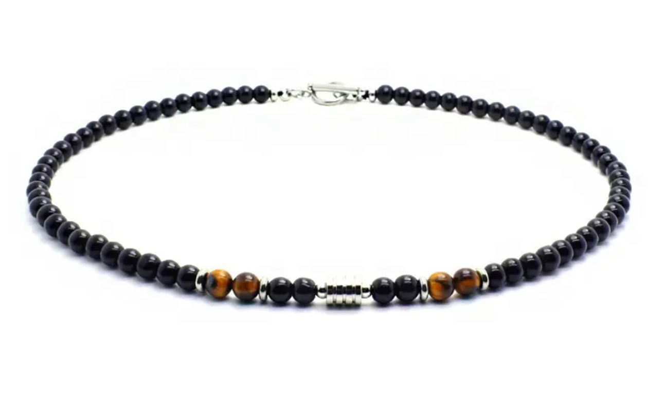 HYKS Ketting met Tijgeroog Steen