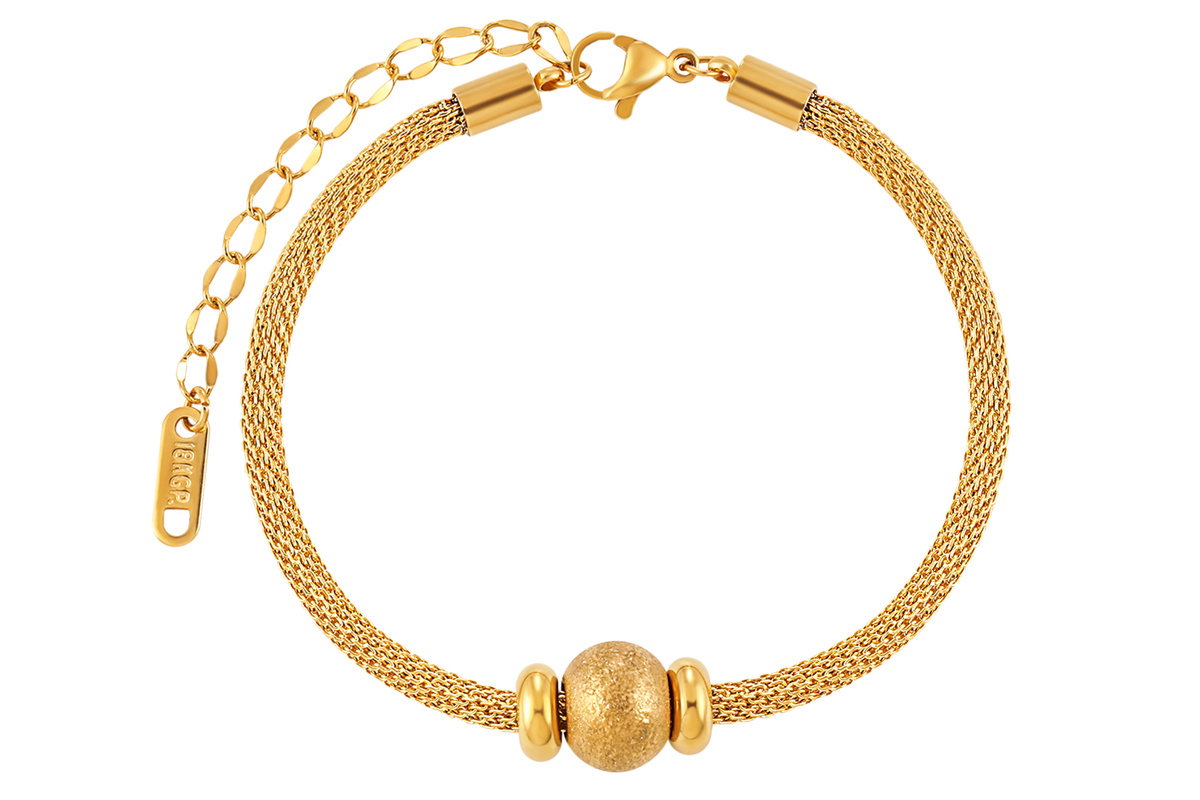 Stijlvolle goudkleurige armband met luxe afwerking