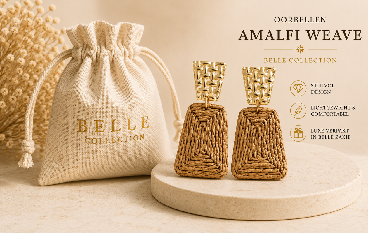 Oorbellen Amalfi Weave - Belle Collection