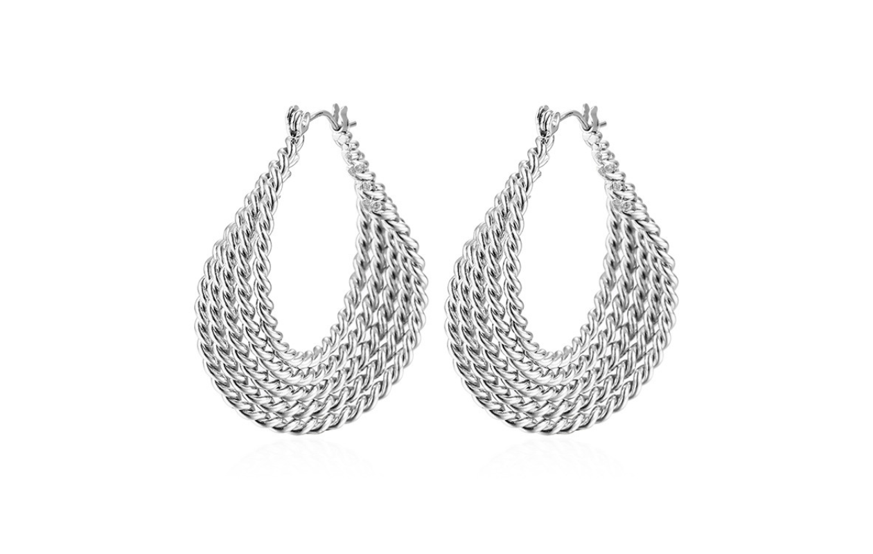 Oorbellen Leontine Zilver - Maison D'Oro