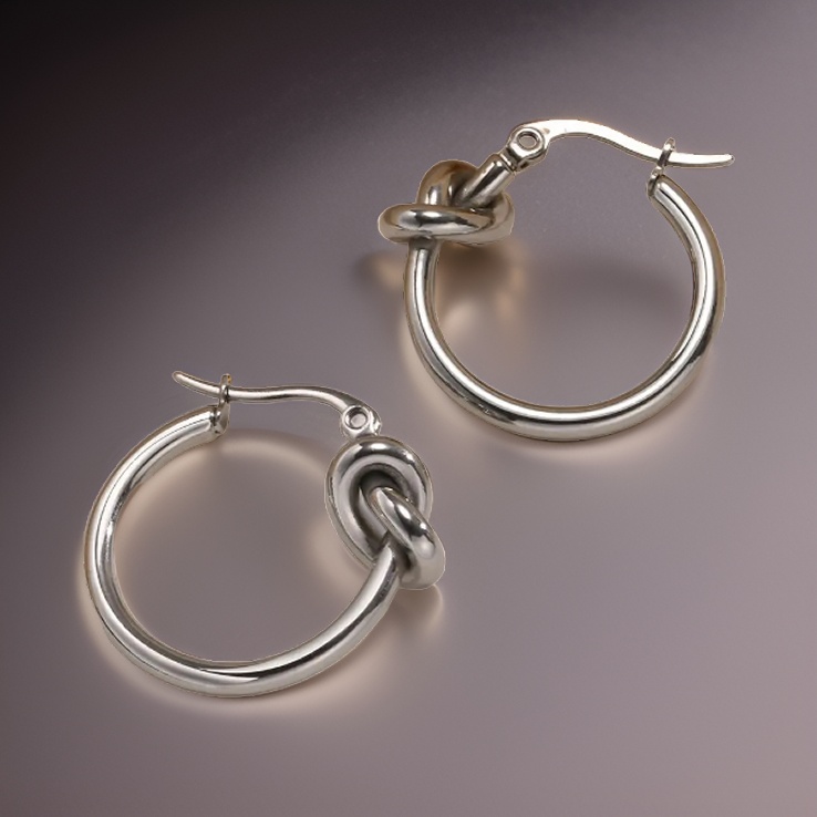 HYKS Oorbellen met Sierlijke Knoop