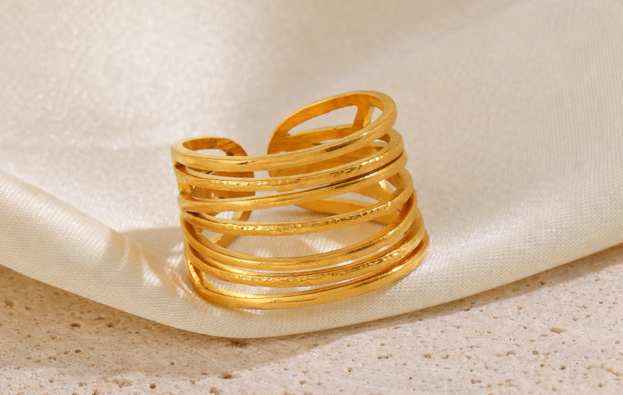 Ring Saskia goud - Maison D'Oro