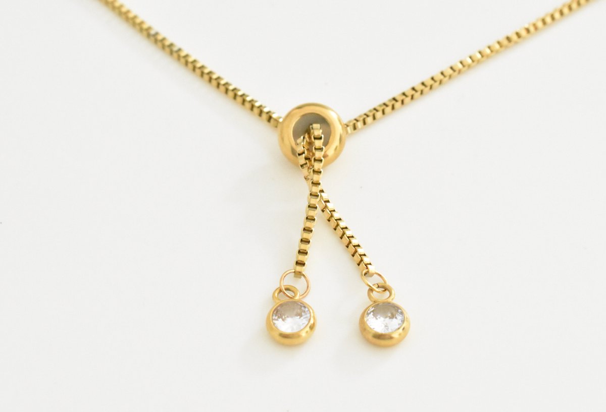 Rosekwarts natuurstenen kralen armband