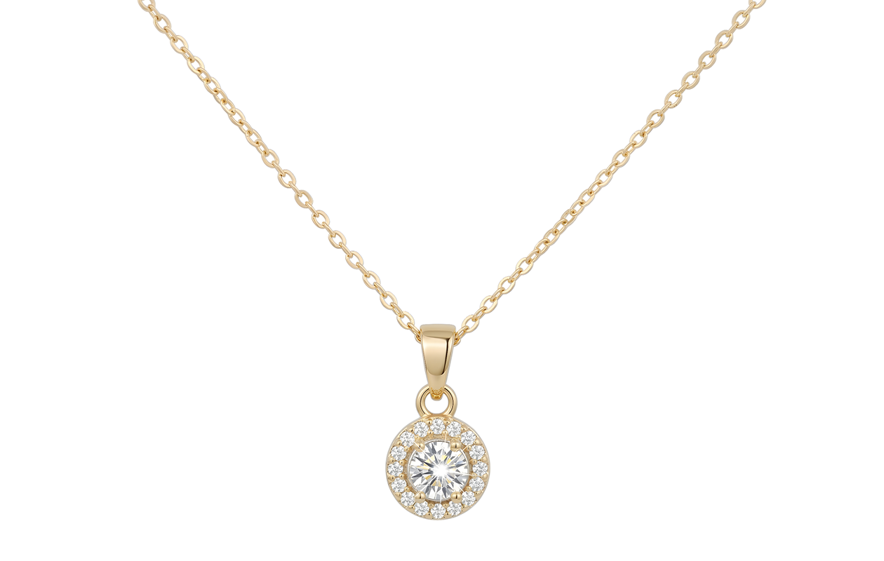 Di Lusso Rozendoos met goldplated sieradenset