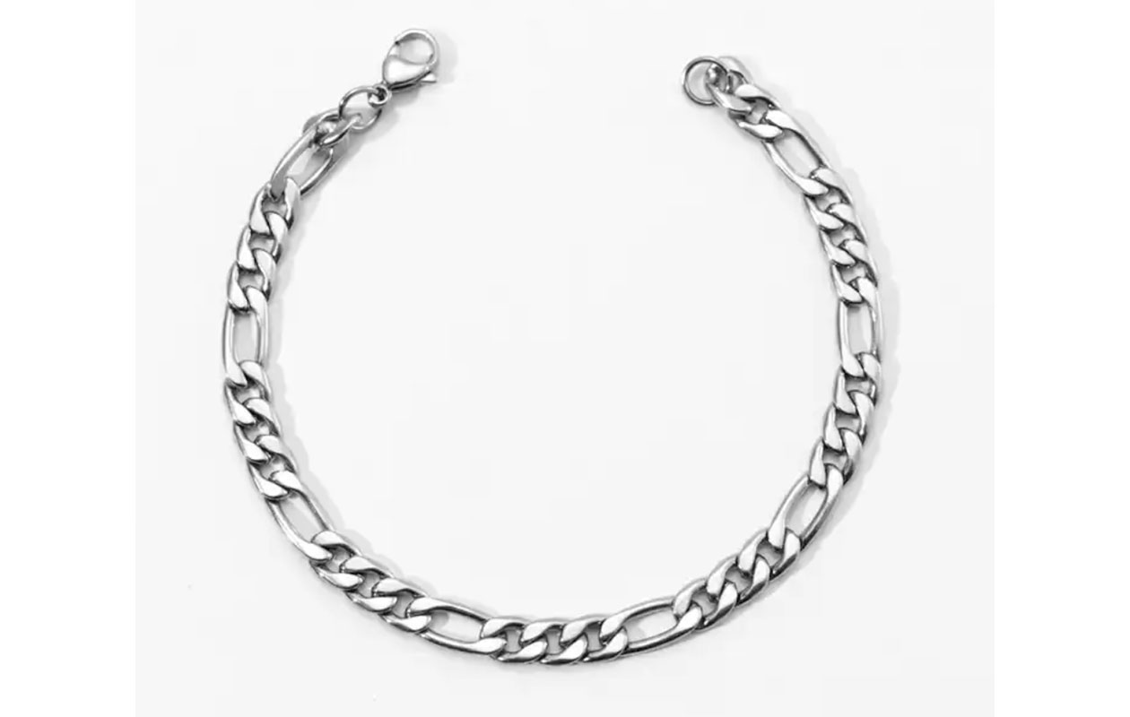 HYKS  RVS gourmette schakelarmband