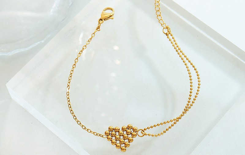 Stijlvolle Armband met Speelse Hartjes Bedel van Balletjes