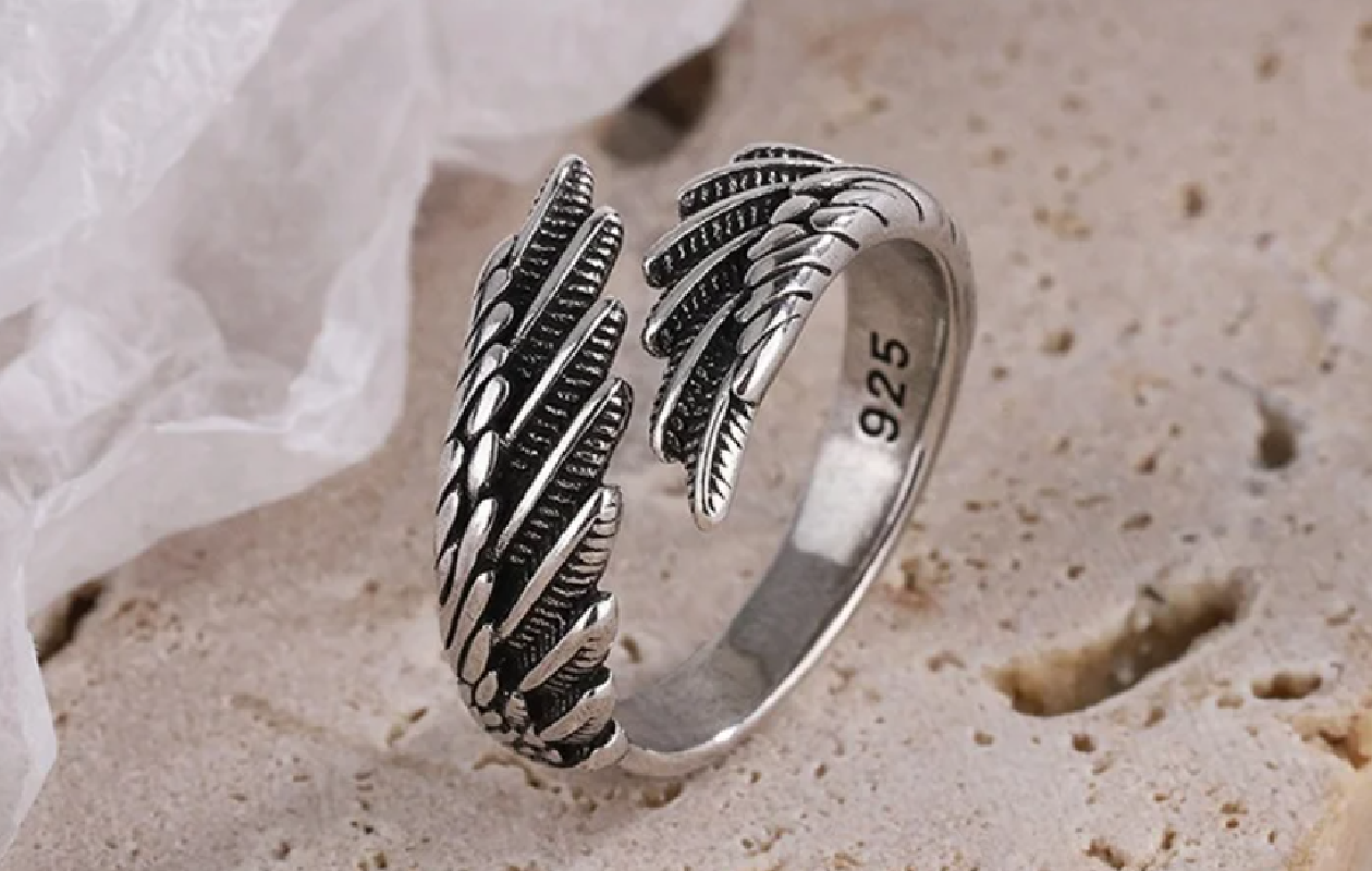 Verstelbare RVS ring met zilveren coating