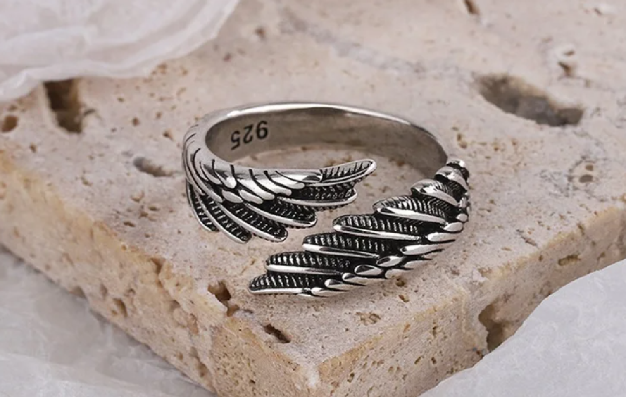 Verstelbare RVS ring met zilveren coating