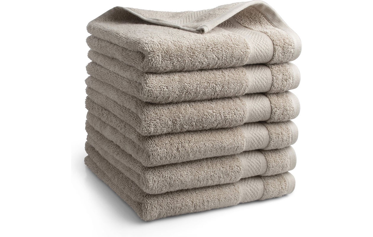 6-pack handdoek hotel collectie - 50x100 - taupe
