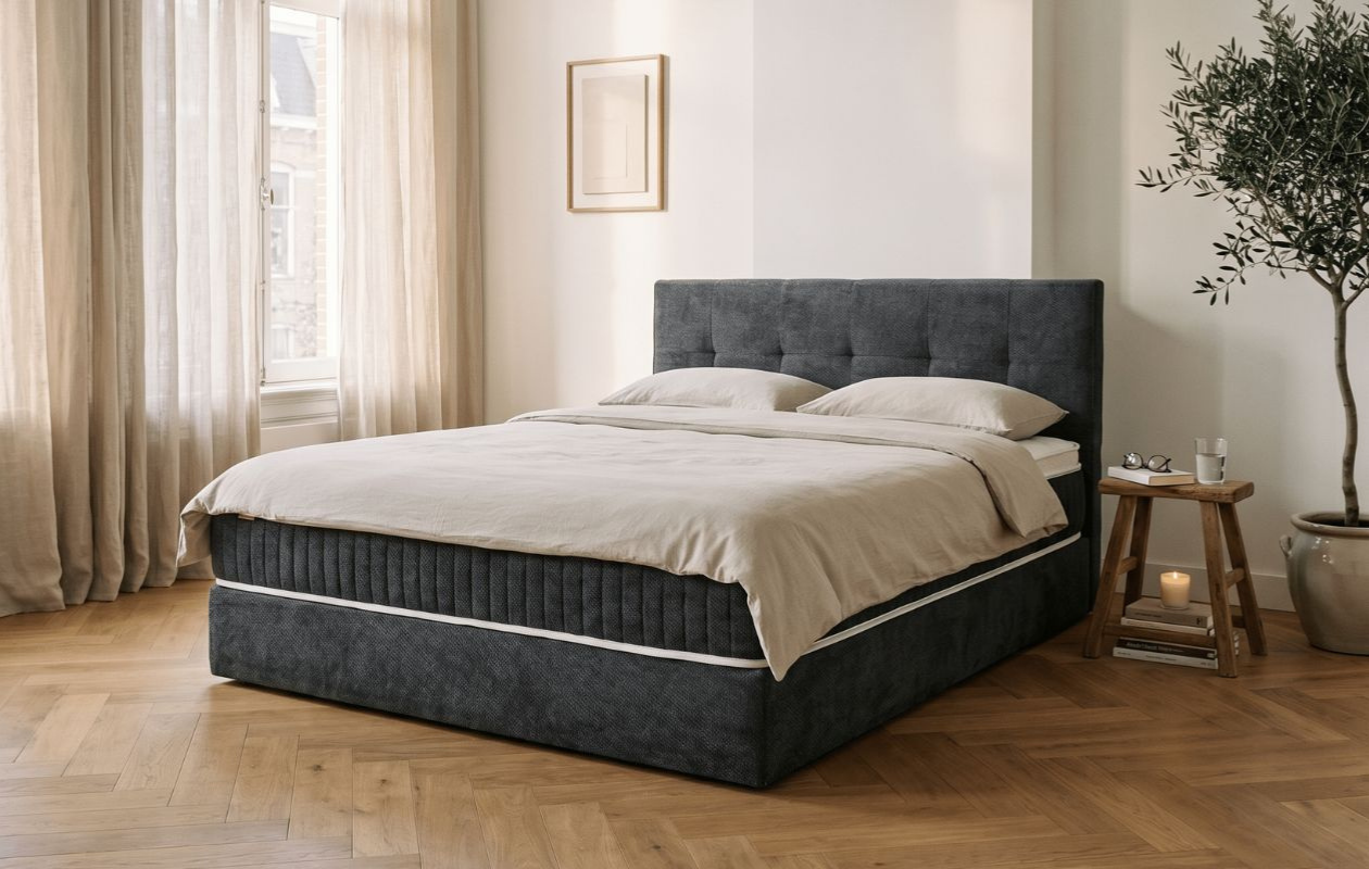 Dreamhouse Serenity Luxe Boxspring 180x200 cm – Antraciet