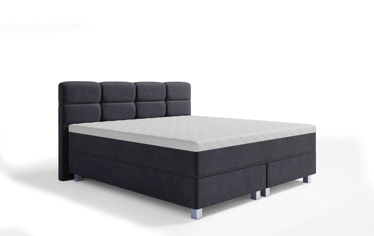 Sommier double Emsa Gustavo 180x200 anthracite