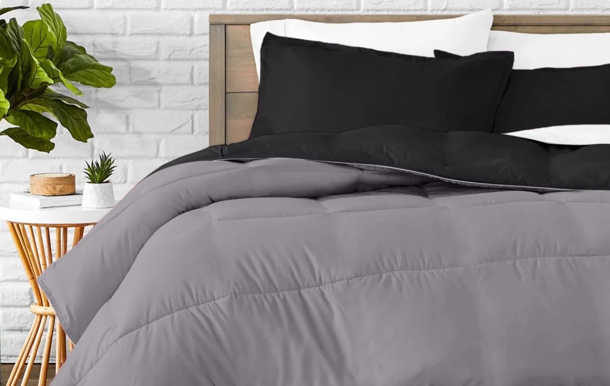 Emsa dekbed all-in one black/anthracite 240 x 200