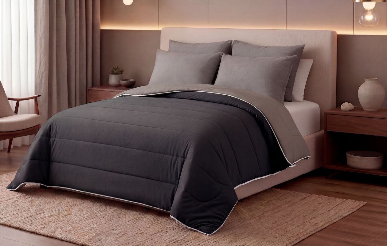 Couette tout-en-un Emsa noir/anthracite 240 x 200