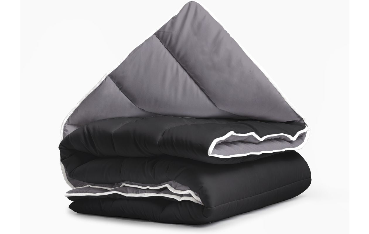 Emsa dekbed all-in one black/anthracite 240 x 200