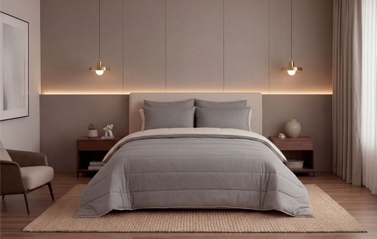 Emsa Dekbed All-in one Cream/Kaki 240 x 200