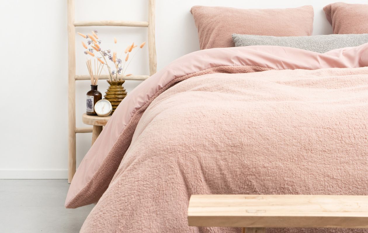 Emsa Teddy Dekbedovertrek Roze 240x200/220 cm