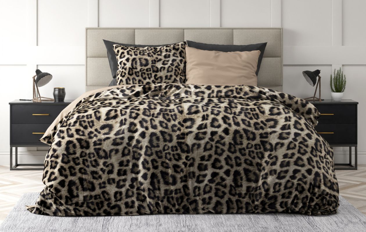 Emsa Velvet Tiger Bruin Dekbedovertrekset 240 x 200/220 cm