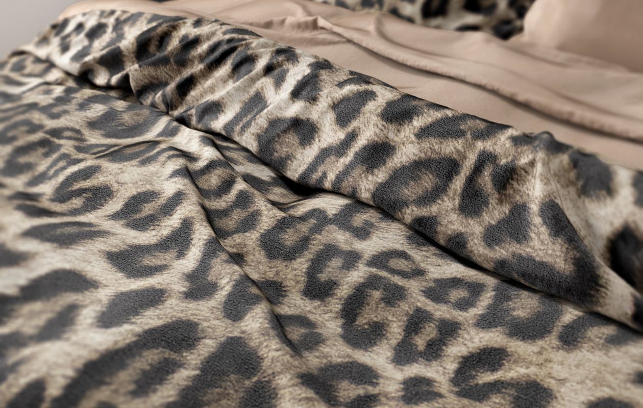 Emsa Velvet Tiger Bruin Dekbedovertrekset 240 x 200/220 cm