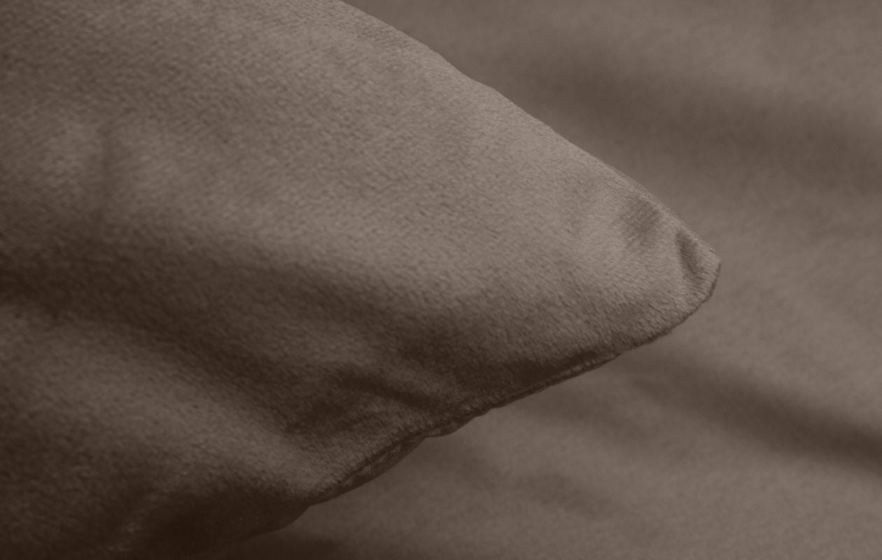 Emsa Velvet Uni Taupe Dekbedovertrekset 240 x 200/220 cm