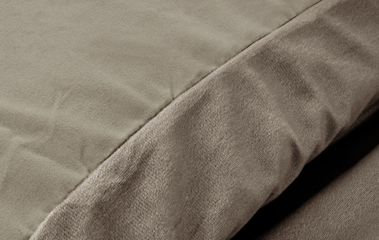 Emsa Velvet Uni Taupe Dekbedovertrekset 240 x 200/220 cm